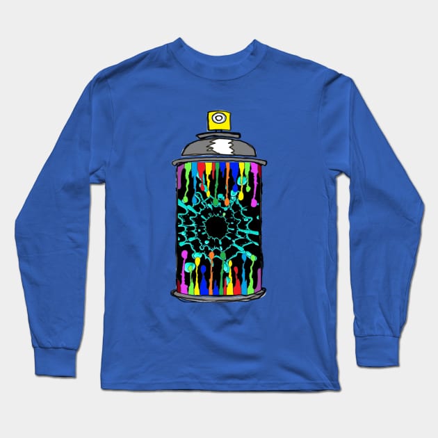 Spray Can Spray paint Graffiti Long Sleeve T-Shirt by LowEndGraphics